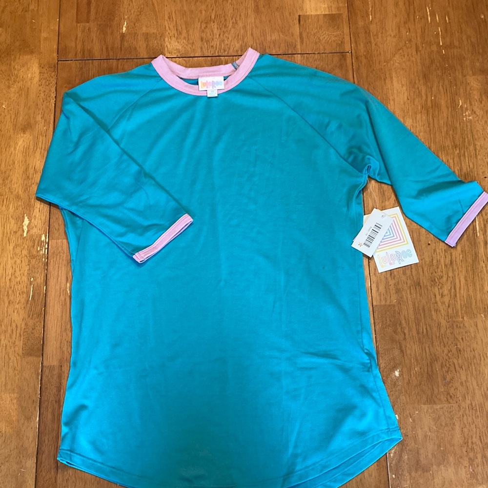 Lularoe Sloan size 14 teal with lavender trim brand new with tags